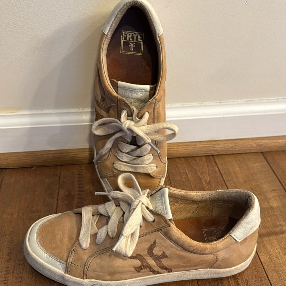 Frye Tan and Cream Women's Sneakers